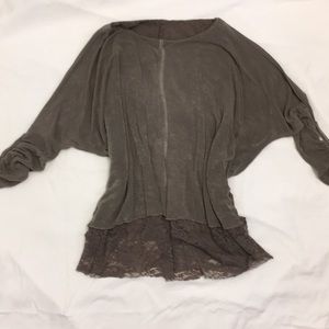 Grey Lace Top from Italy